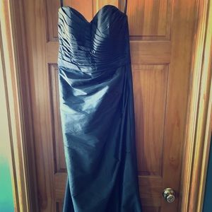 Size 12 charcoal grey bridesmaid dress
